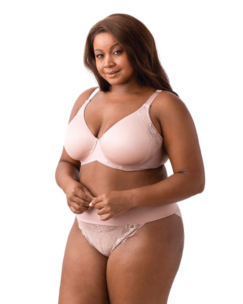 Front of plus size Microfiber & Lace Moulded Underwire Bra by Elila | Dia&Co | dia_product_style_image_id:172374